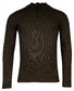 Baileys Half Zip And Buttons Subtle Rib Details Pullover Dark Green