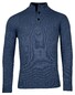 Baileys Half Zip And Buttons Subtle Rib Details Pullover Mid Denim Blue