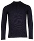 Baileys Half Zip And Buttons Subtle Rib Details Trui Navy