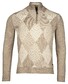 Baileys Half Zip Argyle Pattern Pullover Dark Sand