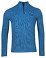 Baileys Half Zip Body And Sleeves Two-Tone Structure Jacquard Trui Bright Cobalt