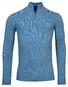 Baileys Half Zip Body Sleeves 2-Tone Jacquard Pullover Mid Blue Melange