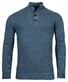 Baileys Half Zip Buttons Front Structure Knit Pullover Raf Blue