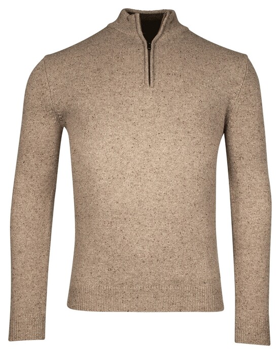 Baileys Half Zip Faux-Uni Pullover Dark Sand