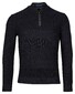 Baileys Half Zip Multi Structure Knit Pullover Navy