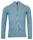 Baileys Half Zip Single Knit Pullover Mid Blue