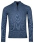 Baileys Half Zip Single Knit Pullover Mid Denim Blue