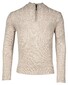 Baileys Half Zip Single Knit Top Cable Knit Pullover Beige