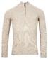 Baileys Half Zip Single Knit Trui Off White