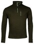 Baileys Half Zip Waffle Texture Interlock Sweat Pullover Dark Green