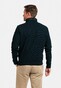 Baileys Half Zip Waffle Texture Interlock Sweat Pullover Navy