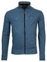 Baileys Honeycomb Jacquard Doubleface Sweat Cardigan Zip Vest Raf Blue