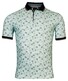 Baileys Jersey Allover Crumbled Leaves Pattern Polo Light Aqua
