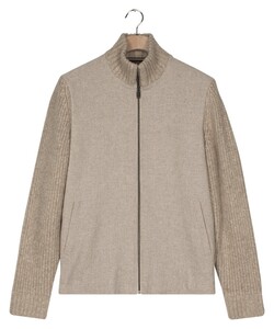 Baileys Knitted Cardigan Zip Front Flanel Fabric Vest Kitt