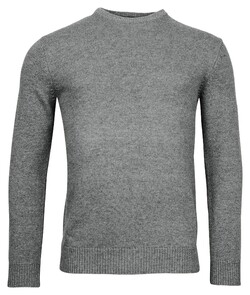 Baileys Lambswool Crew Neck Single Knit Pullover Mid Grey