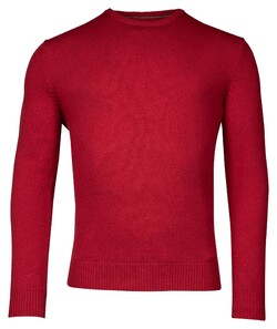 Baileys Lambswool Crew Neck Single Knit Pullover Red