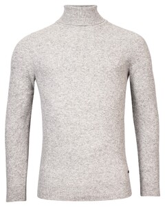 Baileys Lambswool Rollneck Ministructure Knit Pullover Light Grey