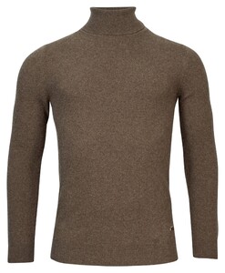 Baileys Lambswool Rollneck Ministructure Knit Pullover Taupe