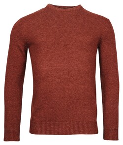 Baileys Lamswol Ronde Hals Single Knit Trui Stone Red