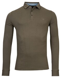Baileys Long Sleeves Pique Poloshirt New Khaki