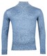 Baileys Merino High Turtleneck Single Knit Pullover Mid Blue