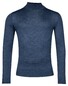 Baileys Merino High Turtleneck Single Knit Trui Deep Denim Blue