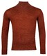 Baileys Merino High Turtleneck Single Knit Trui Deep Orange