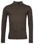 Baileys Merino Pullover Polo Collar Buttons Single Knit Dark Brown