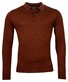 Baileys Merino Pullover Polo Collar Buttons Single Knit Deep Red