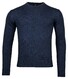 Baileys Merino Wool Crew Neck Uni Color Single Knit Pullover Dark Blue