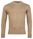 Baileys Merino Wool Crew Neck Uni Color Single Knit Pullover Dark Sand