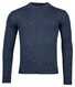 Baileys Merino Wool Crew Neck Uni Color Single Knit Pullover Denim Blue