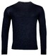 Baileys Merino Wool Crew Neck Uni Color Single Knit Pullover Navy