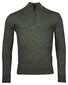 Baileys Merino Wool Half Zip Uni Color Single Knit Pullover Green