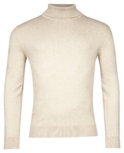 Baileys Pima Cotton Uni Color Single Knit Rollneck Pullover Beige