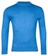 Baileys Pima Cotton Uni Color Turtleneck Single Knit Pullover Bright Blue