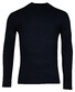 Baileys Pima Cotton Uni Color Turtleneck Single Knit Pullover Navy