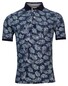 Baileys Pique 2Tone All Painted Leaves Poloshirt Navy