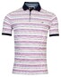 Baileys Piqué 2Tone Allover Fine Yarn Dyed Stripe Poloshirt Lilac
