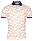 Baileys Piqué Two-Tone Leaves Pattern Poloshirt Red Earth