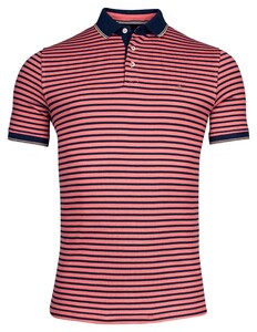 Baileys Piqué Yarn Dyed Stripes Polo Light Cerise
