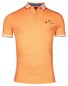 Baileys Piqué Zipper Breast Pocket Subtle Contrast Poloshirt Mid Orange