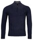 Baileys Pulllover Shirt Style Zip Front Diagonal Structure Knit Pullover Navy