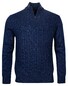 Baileys Pullover Shirt Style Front Structure Knit Trui Donker Blauw