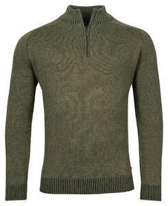 Baileys Pullover Shirt Style Zip All Over Plated Trui Groen