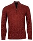 Baileys Pullover Zip Frontbody Cable Structure Pattern Brique