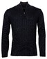 Baileys Pullover Zip Frontbody Cable Structure Pattern Dark Navy