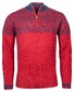 Baileys Pullover Zip Jacquard Pattern Stone Red