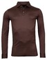 Baileys Rich Egyptian Cotton Uni Long Sleeve Poloshirt Brown