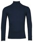 Baileys Roll Neck Pullover Single Knit Cotton Cashmere Navy